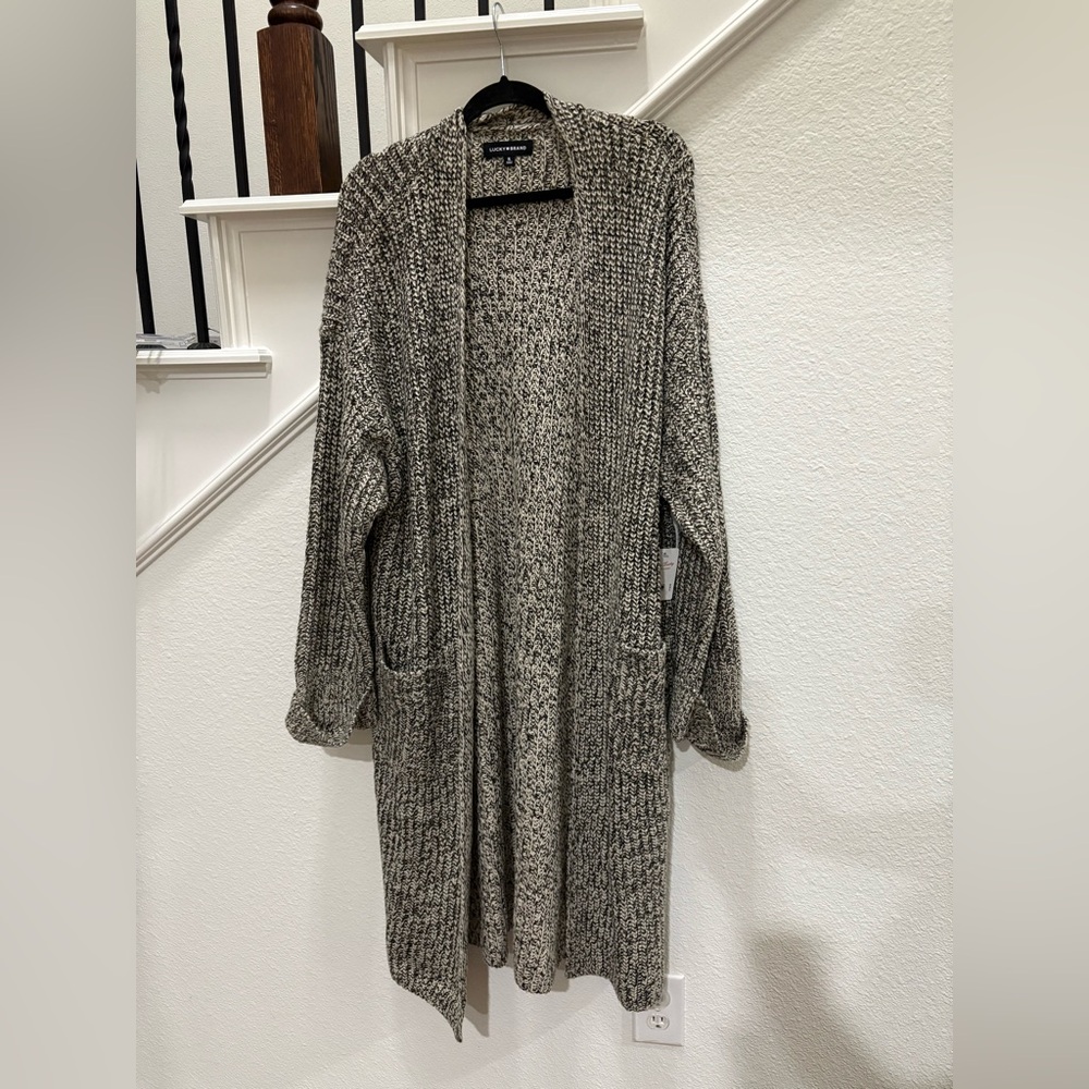 NWT Lucky Brand Knitted Long Cardigan